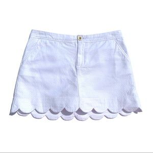 Lilly Pulitzer Colette Skort Resort White Sz 6